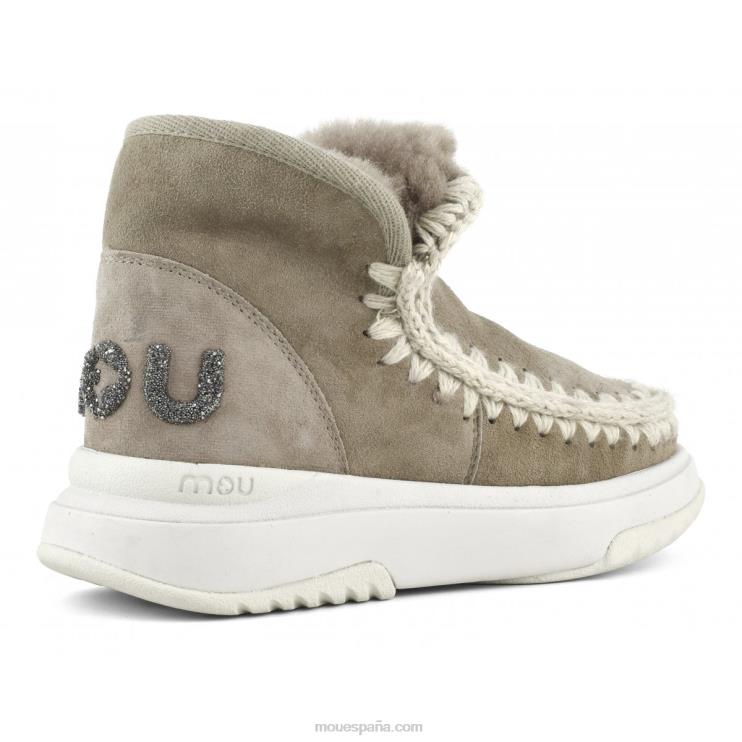 mujer logotipo de eskimo jogger glitter Mou NN6RX758 elefante gris