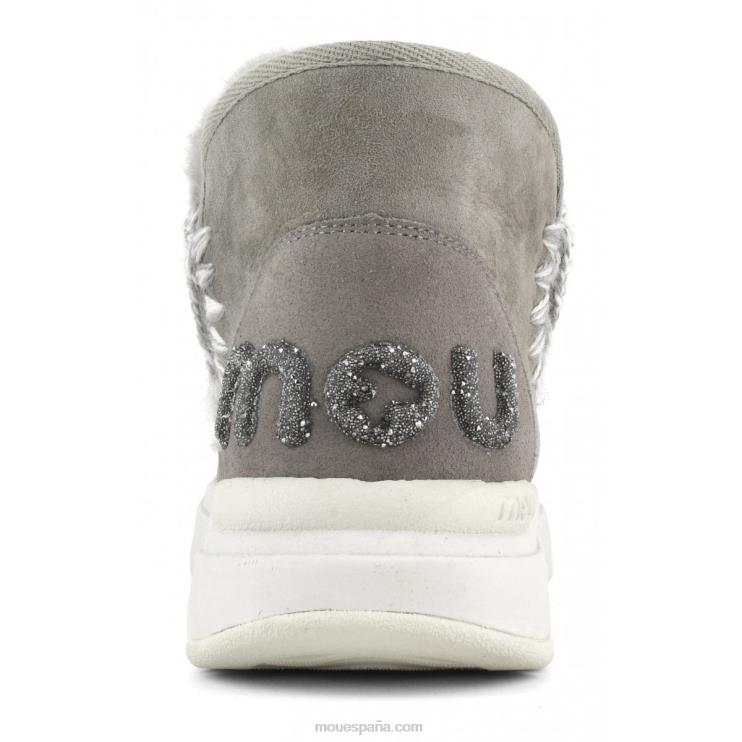 mujer logotipo de eskimo jogger glitter Mou NN6RX759 nuevo gris