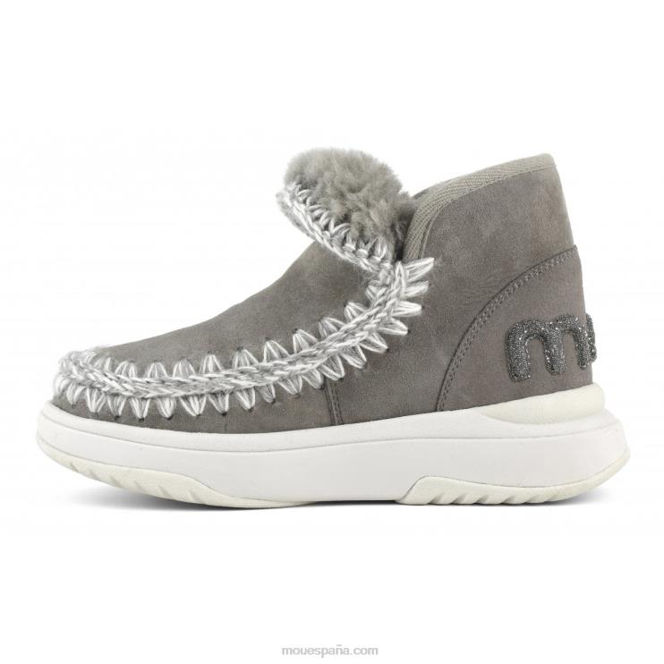 mujer logotipo de eskimo jogger glitter Mou NN6RX759 nuevo gris