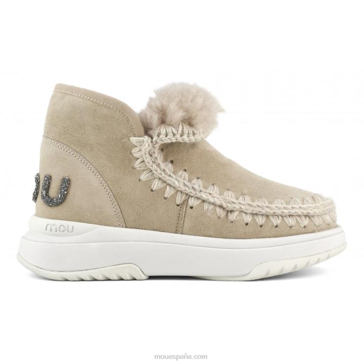 mujer logotipo de eskimo jogger glitter Mou NN6RX760 camello