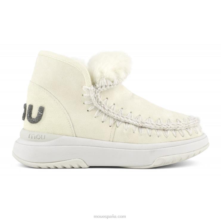 mujer logotipo de eskimo jogger glitter Mou NN6RX761 vainilla