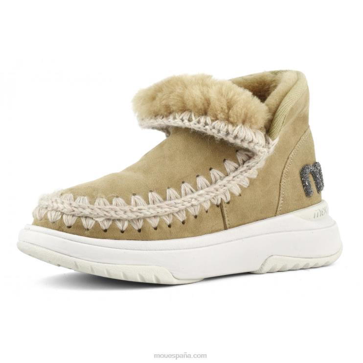 mujer logotipo de eskimo jogger glitter Mou NN6RX762 tabaco