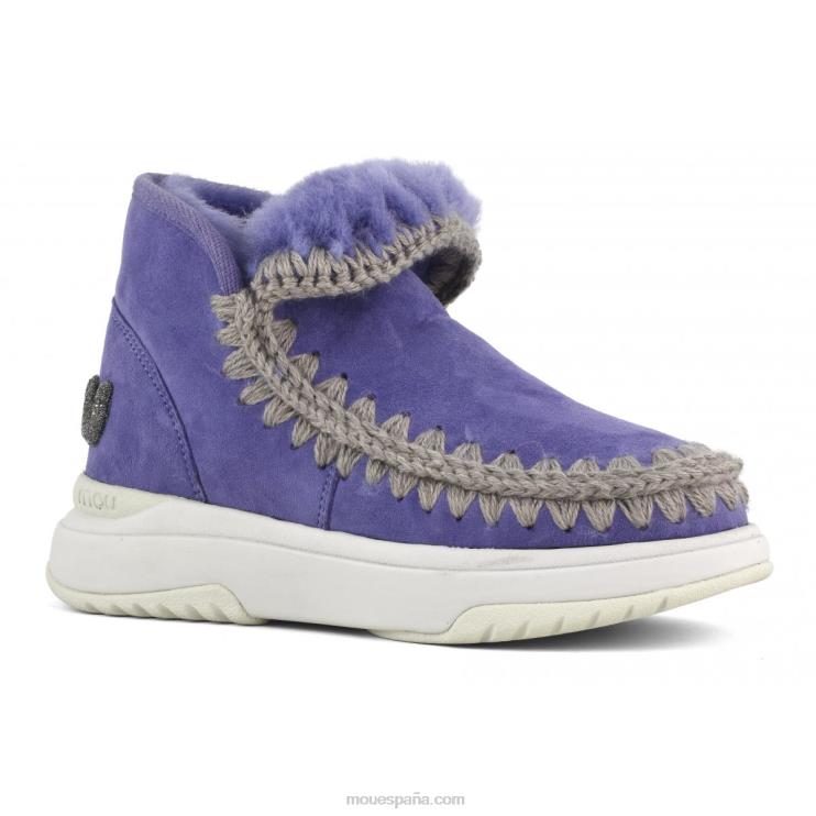 mujer logotipo de eskimo jogger glitter Mou NN6RX764 púrpura crepúsculo