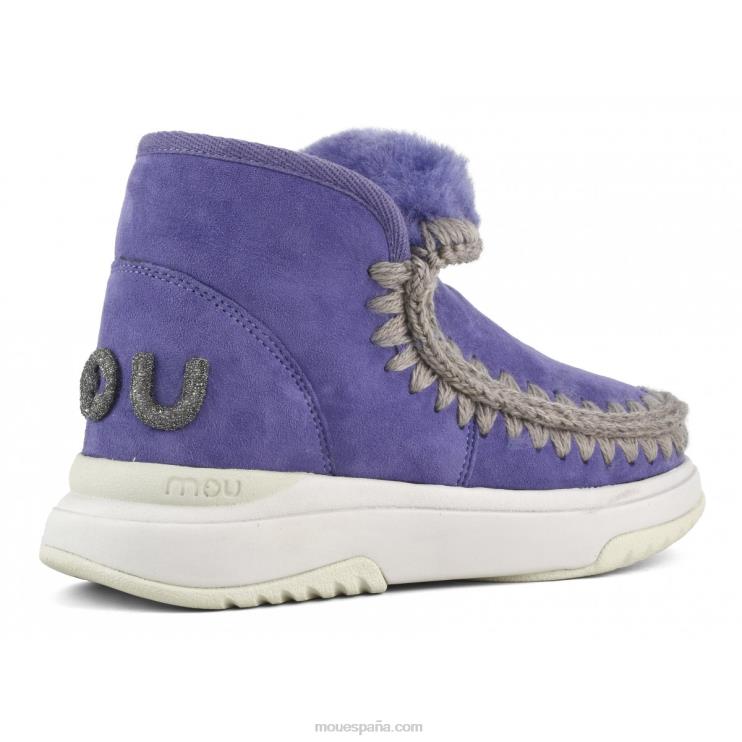 mujer logotipo de eskimo jogger glitter Mou NN6RX764 púrpura crepúsculo