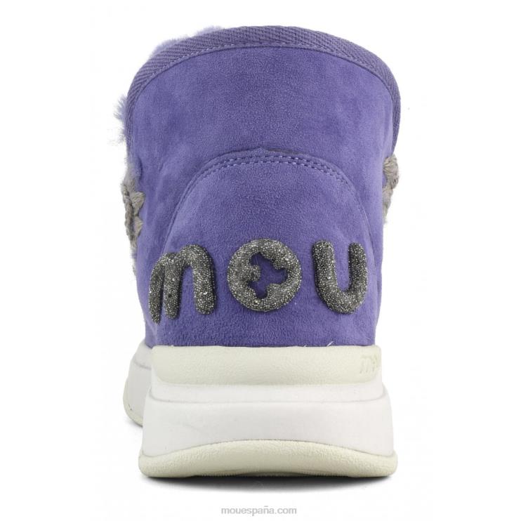 mujer logotipo de eskimo jogger glitter Mou NN6RX764 púrpura crepúsculo