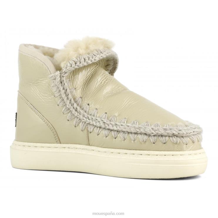 mujer zapatilla esquimal negrita 743 Mou NN6RX743 arena de charol