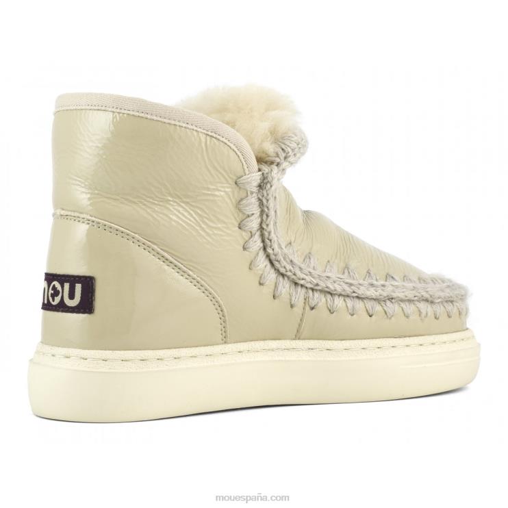 mujer zapatilla esquimal negrita 743 Mou NN6RX743 arena de charol