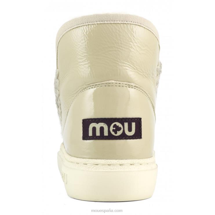 mujer zapatilla esquimal negrita 743 Mou NN6RX743 arena de charol