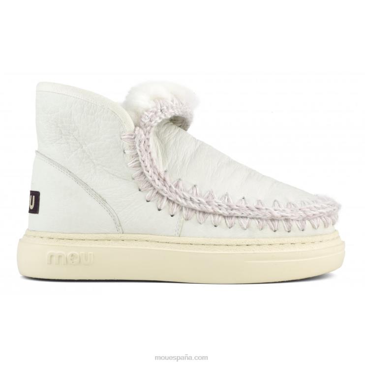 mujer zapatilla esquimal negrita 749 Mou NN6RX749 nubuck blanco verdadero