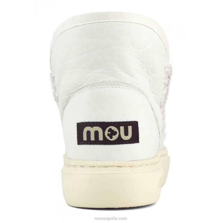 mujer zapatilla esquimal negrita 749 Mou NN6RX749 nubuck blanco verdadero