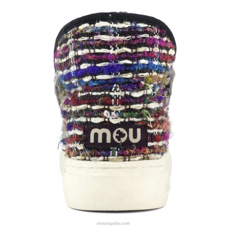 mujer zapatilla esquimal negrita 749 Mou NN6RX751 beige tejido persa