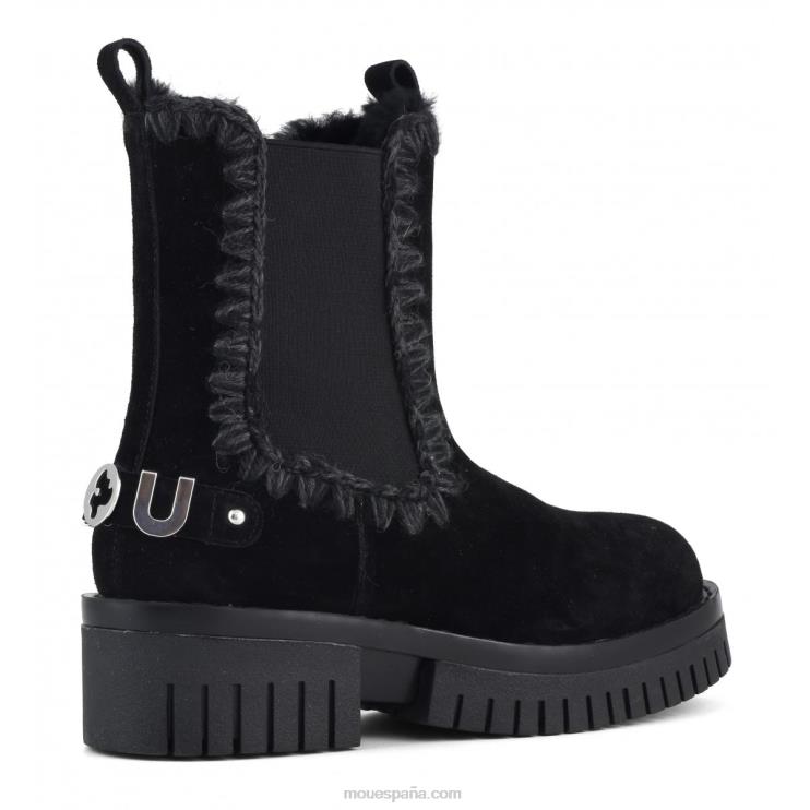 mujer corto de combate esquimal Mou NN6RX345 negro