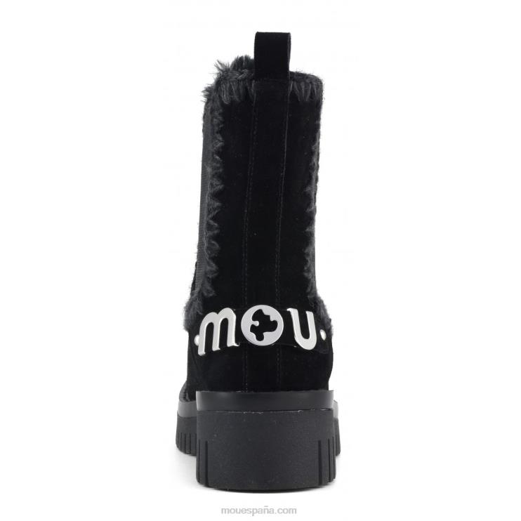 mujer corto de combate esquimal Mou NN6RX345 negro