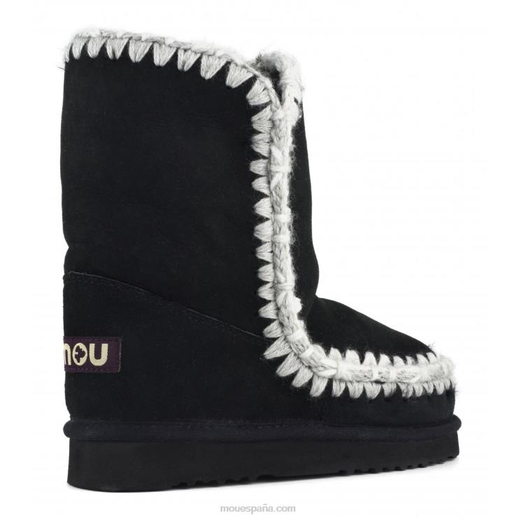 mujer pespunte esquimal Mou NN6RX302 negro