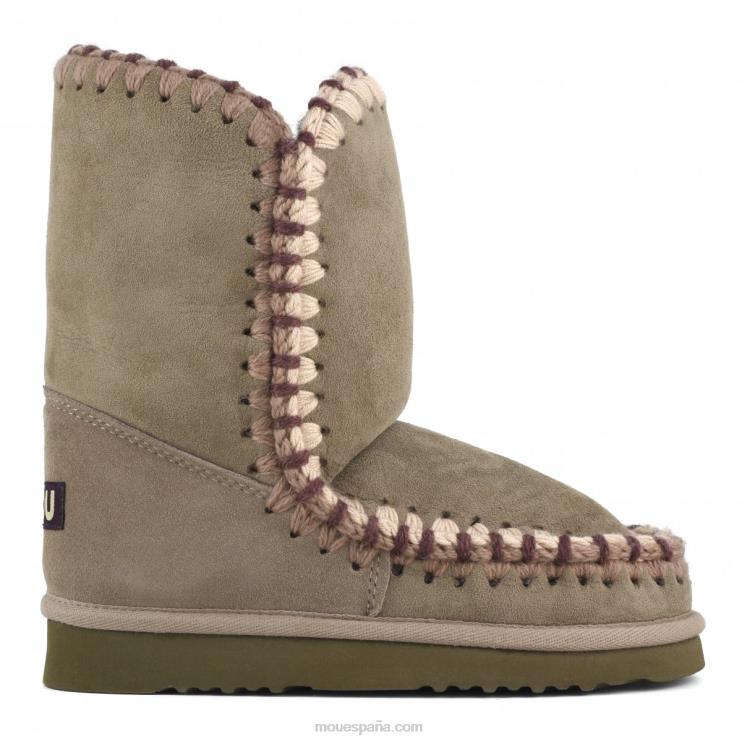 mujer pespunte esquimal Mou NN6RX303 elefante gris