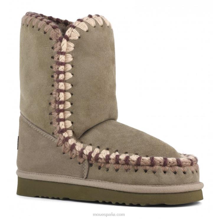 mujer pespunte esquimal Mou NN6RX303 elefante gris