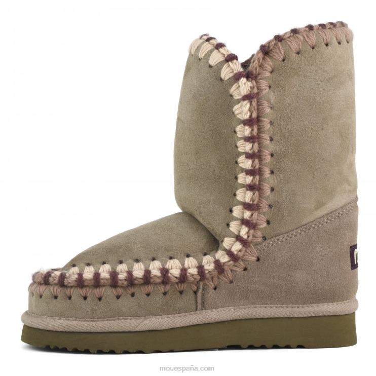 mujer pespunte esquimal Mou NN6RX303 elefante gris