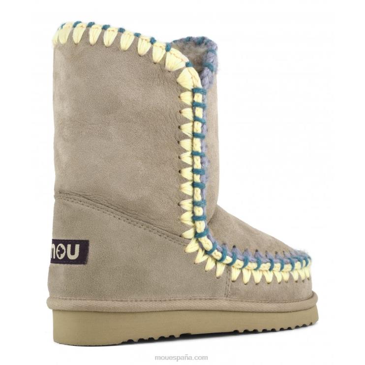 mujer pespunte esquimal Mou NN6RX305 camello