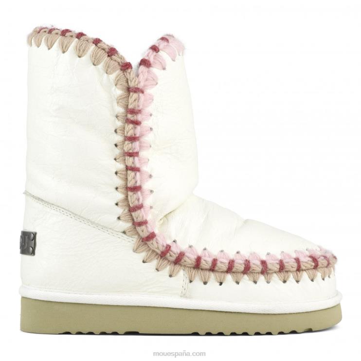 mujer pespunte esquimal Mou NN6RX306 blanco ceroso