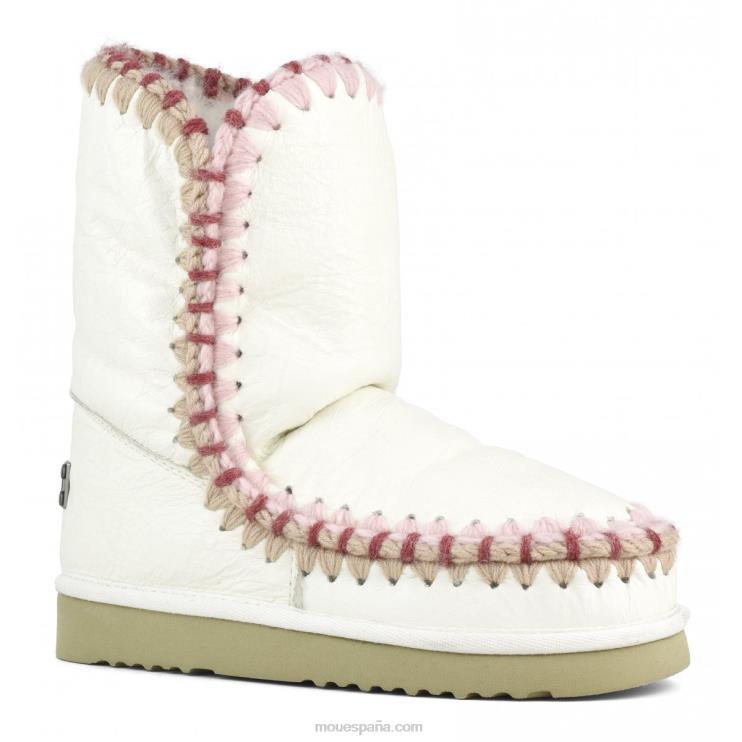 mujer pespunte esquimal Mou NN6RX306 blanco ceroso