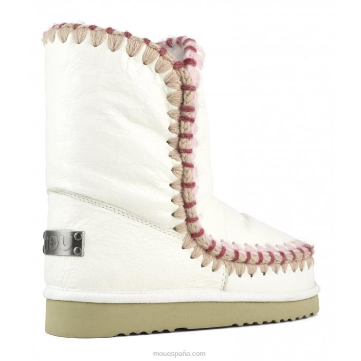 mujer pespunte esquimal Mou NN6RX306 blanco ceroso