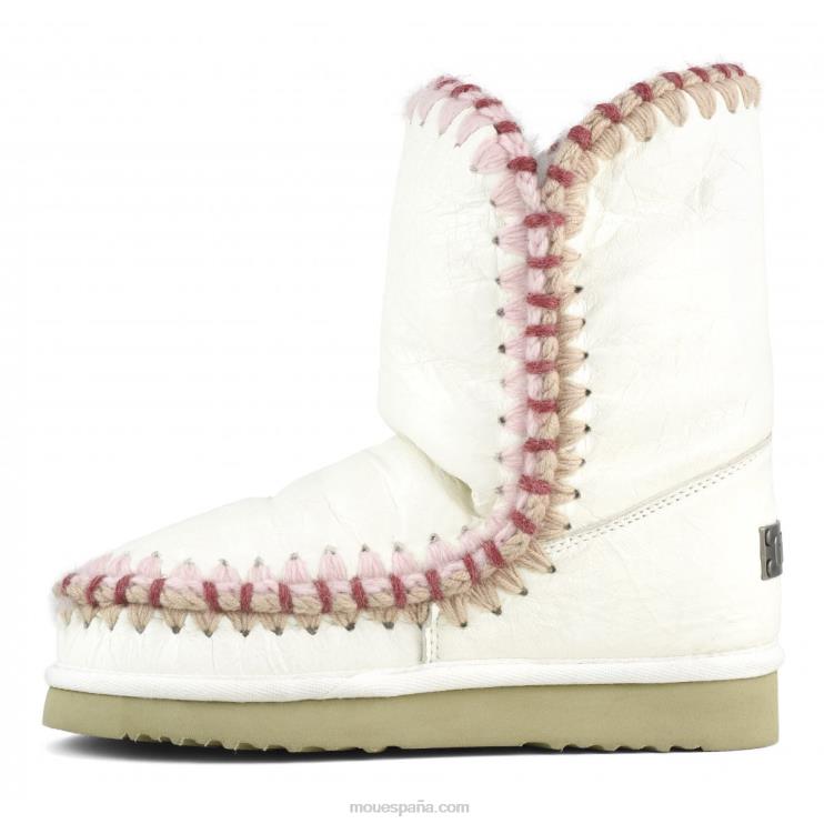 mujer pespunte esquimal Mou NN6RX306 blanco ceroso