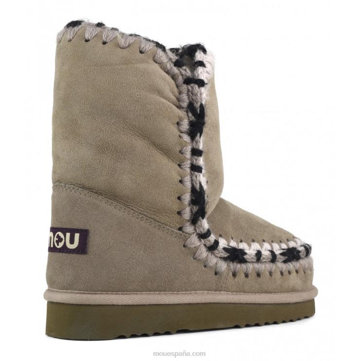 mujer pespunte esquimal Mou NN6RX312 elefante gris