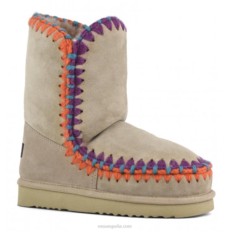 mujer pespunte esquimal Mou NN6RX314 camello