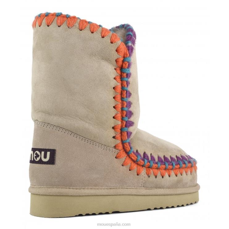 mujer pespunte esquimal Mou NN6RX314 camello