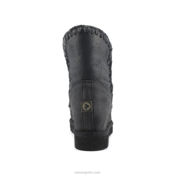 mujer cuña interior esquimal corta Mou NN6RX537 agrietado negro/gris