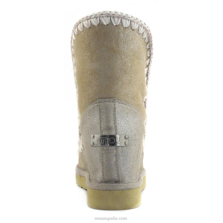 mujer cuña interior esquimal corta Mou NN6RX538 piedra metalica