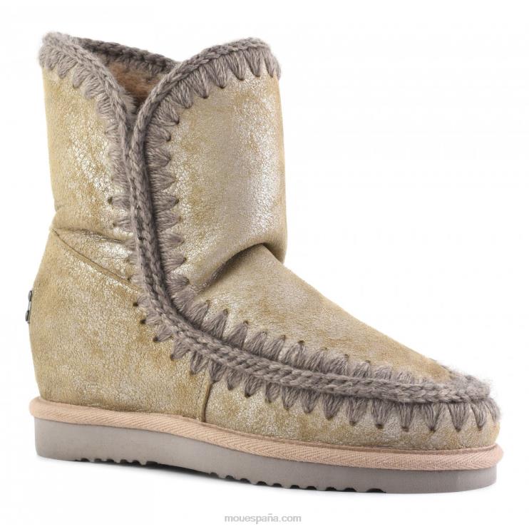 mujer cuña interior esquimal corta Mou NN6RX540 camello de polvo