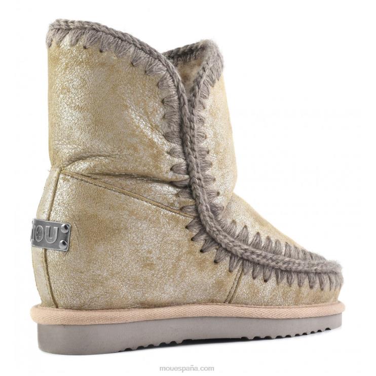 mujer cuña interior esquimal corta Mou NN6RX540 camello de polvo