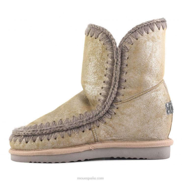 mujer cuña interior esquimal corta Mou NN6RX540 camello de polvo