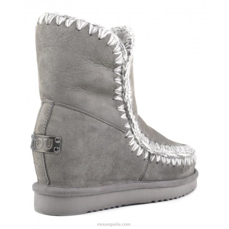 mujer cuña interior esquimal corta Mou NN6RX548 nuevo gris