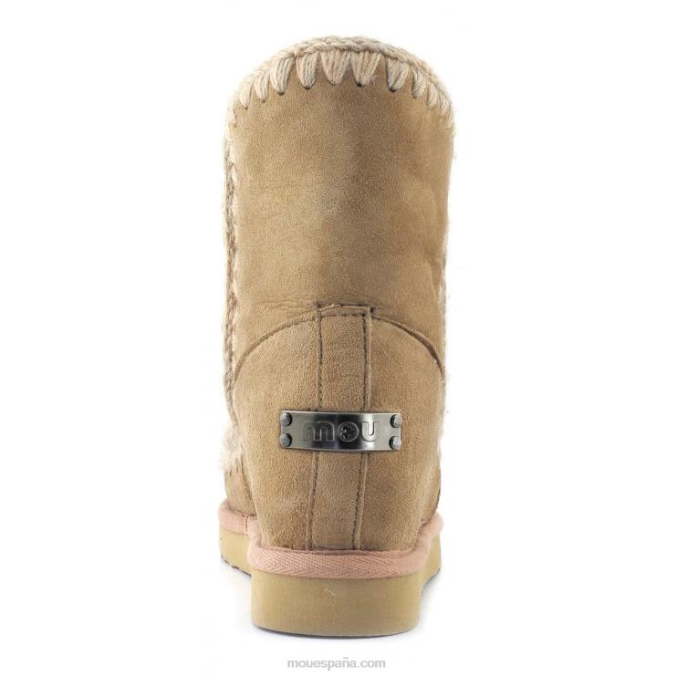 mujer cuña interior esquimal corta Mou NN6RX550 camello