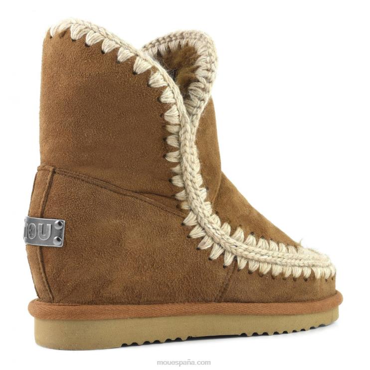mujer cuña interior esquimal corta Mou NN6RX552 coñac