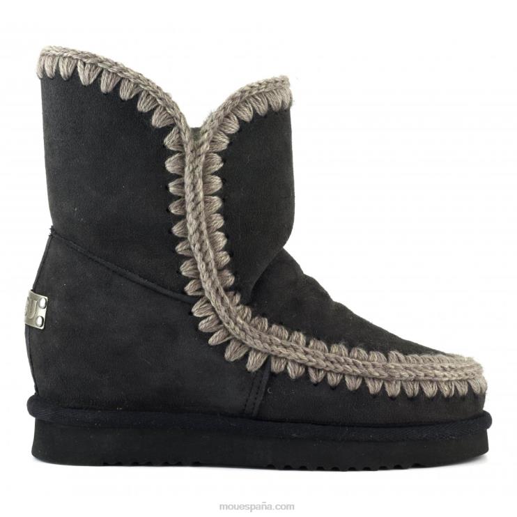 mujer cuña interior esquimal corta Mou NN6RX553 apagado negro