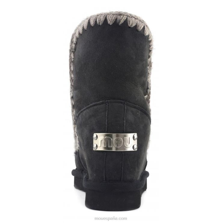 mujer cuña interior esquimal corta Mou NN6RX553 apagado negro