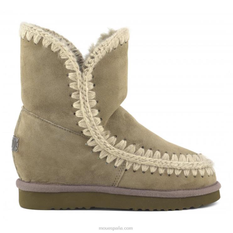 mujer cuña interior esquimal corta Mou NN6RX554 elefante gris