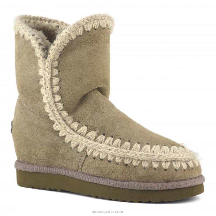 mujer cuña interior esquimal corta Mou NN6RX554 elefante gris