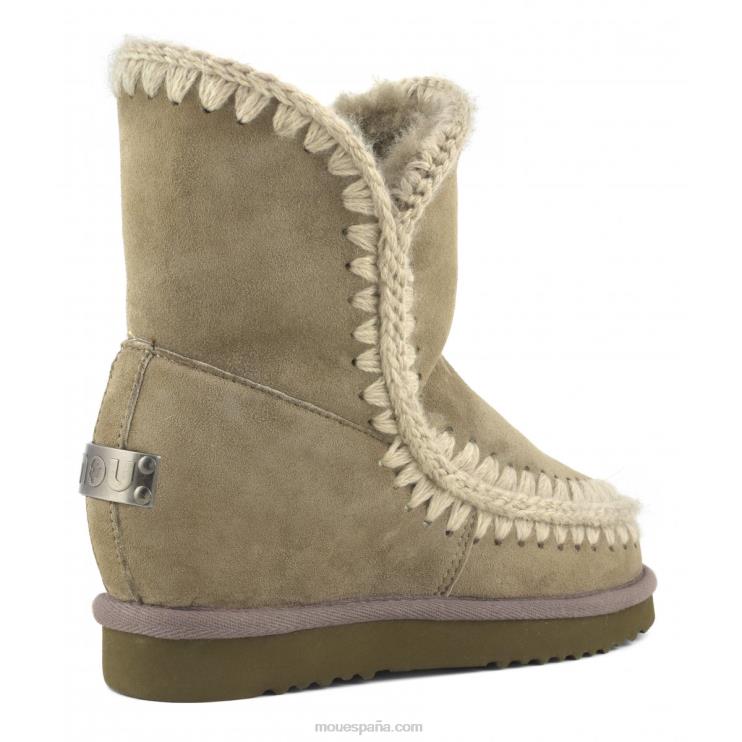 mujer cuña interior esquimal corta Mou NN6RX554 elefante gris