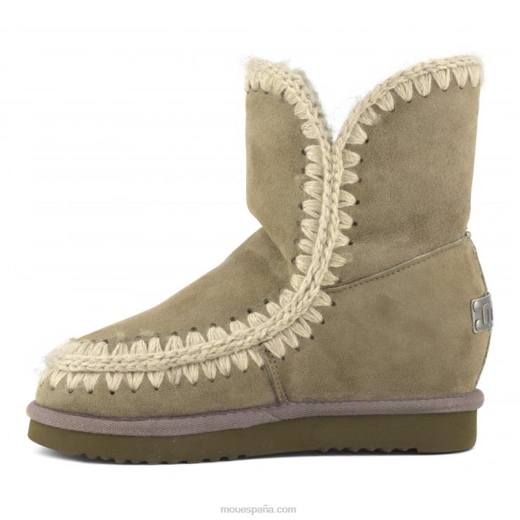 mujer cuña interior esquimal corta Mou NN6RX554 elefante gris