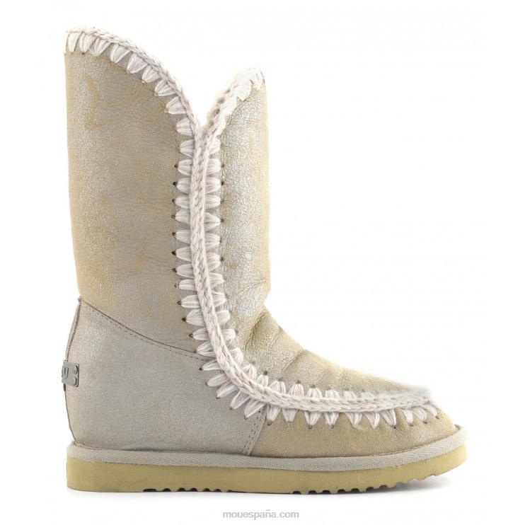 mujer cuña interna esquimal alta Mou NN6RX565 piedra metalica