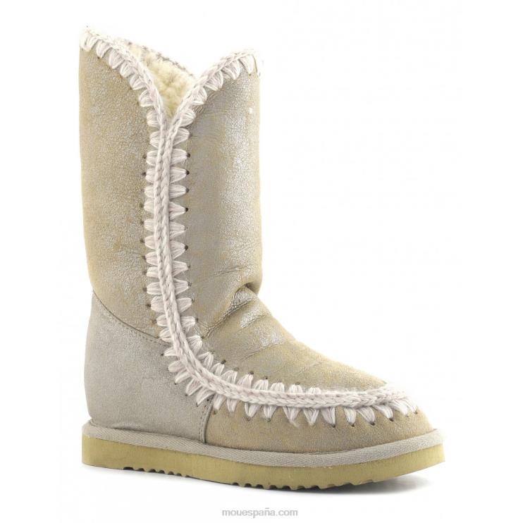 mujer cuña interna esquimal alta Mou NN6RX565 piedra metalica