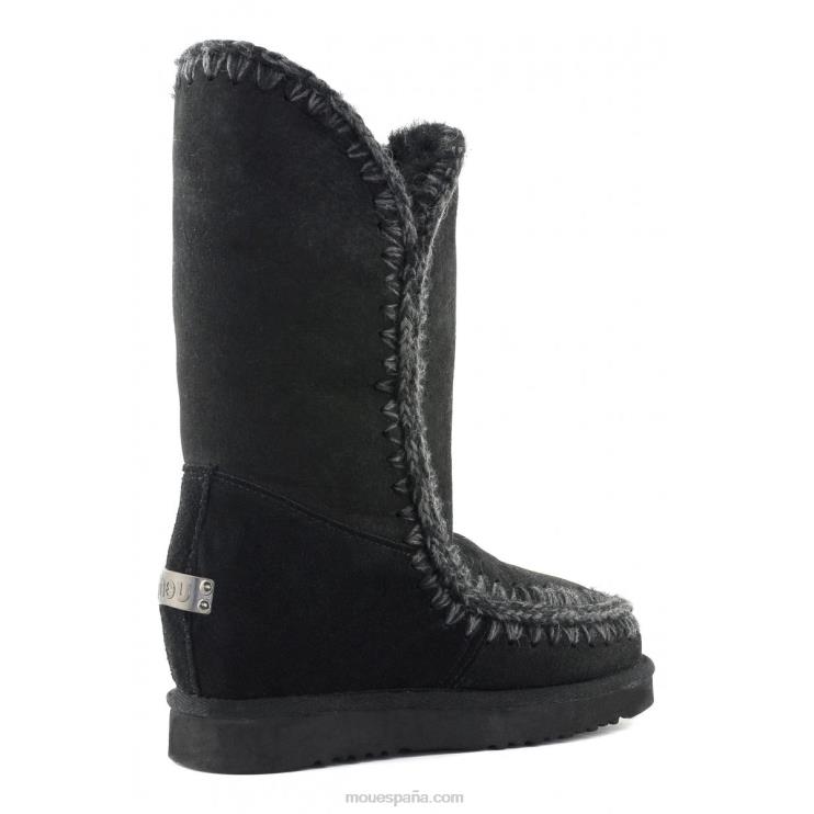 mujer cuña interna esquimal alta Mou NN6RX566 negro