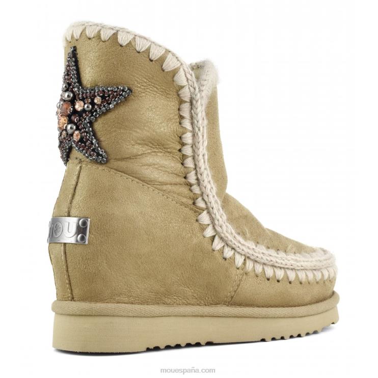 mujer parche de estrella en la parte posterior de la cuña interna Mou NN6RX545 polvo de tabaco