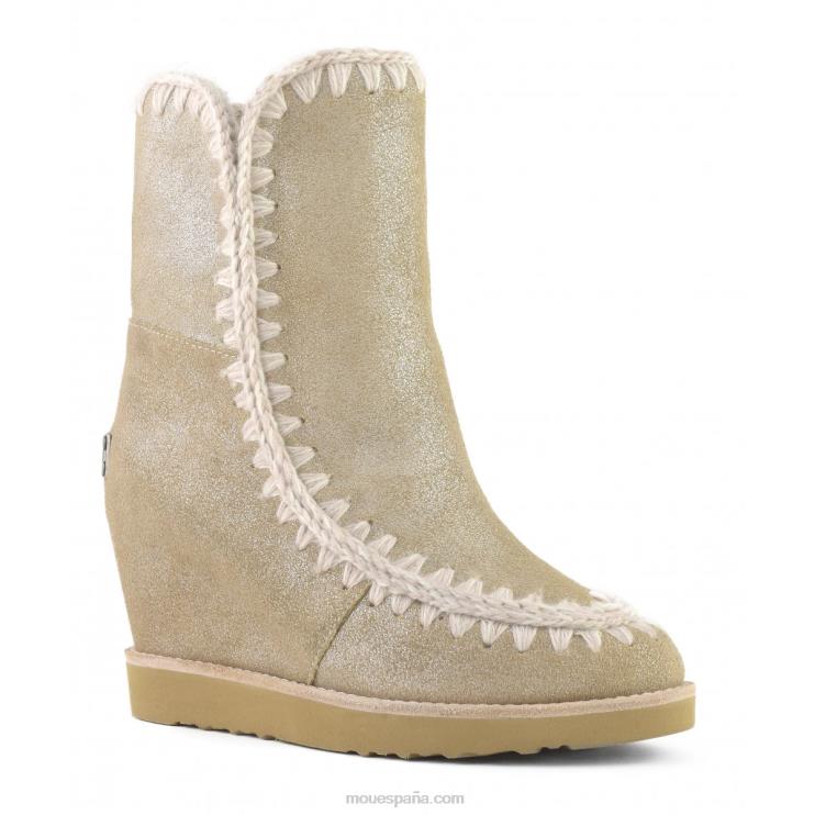 mujer shorts con puntera francesa Mou NN6RX567 piedra metalica