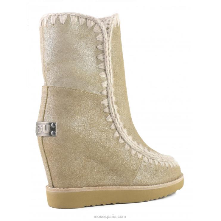 mujer shorts con puntera francesa Mou NN6RX567 piedra metalica