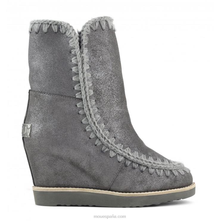 mujer shorts con puntera francesa Mou NN6RX568 polvo de hierro